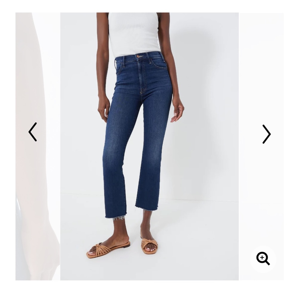 Mother denim the hustler ankle fray